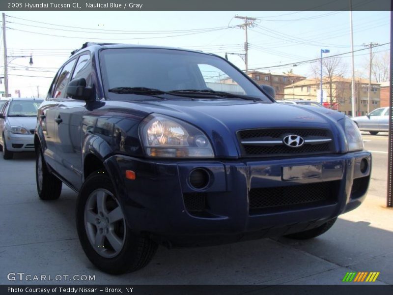 Nautical Blue / Gray 2005 Hyundai Tucson GL