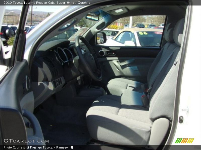 Super White / Graphite 2010 Toyota Tacoma Regular Cab