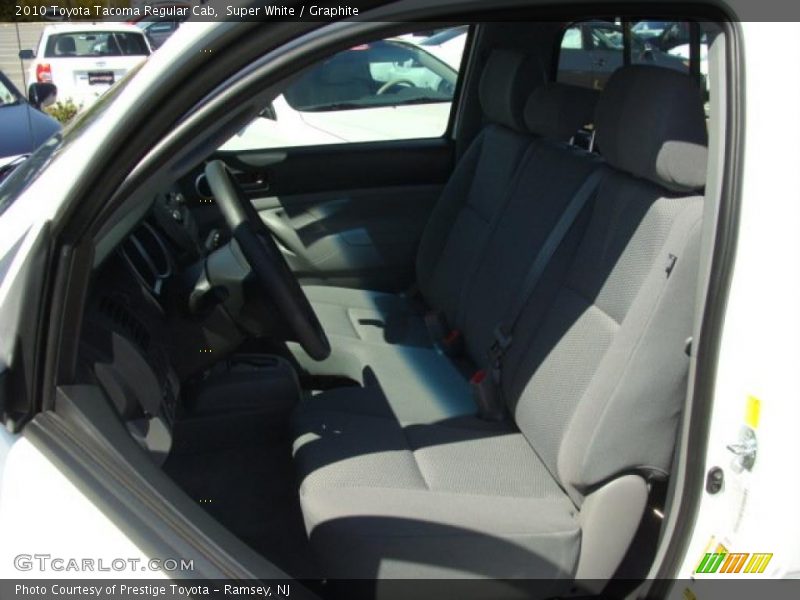 Super White / Graphite 2010 Toyota Tacoma Regular Cab