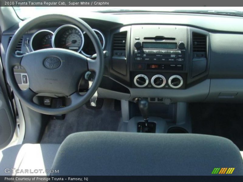 Super White / Graphite 2010 Toyota Tacoma Regular Cab