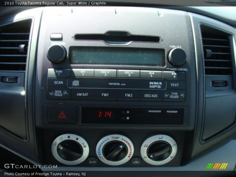 Super White / Graphite 2010 Toyota Tacoma Regular Cab