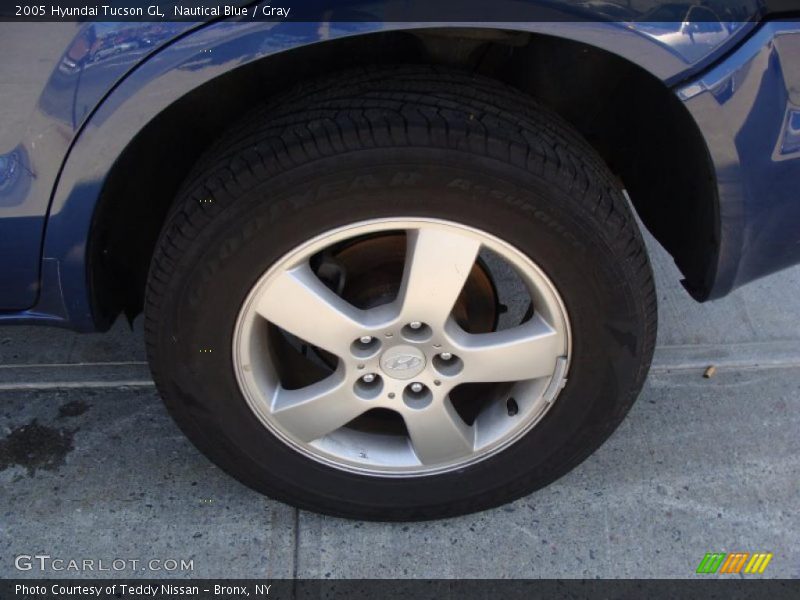 Nautical Blue / Gray 2005 Hyundai Tucson GL