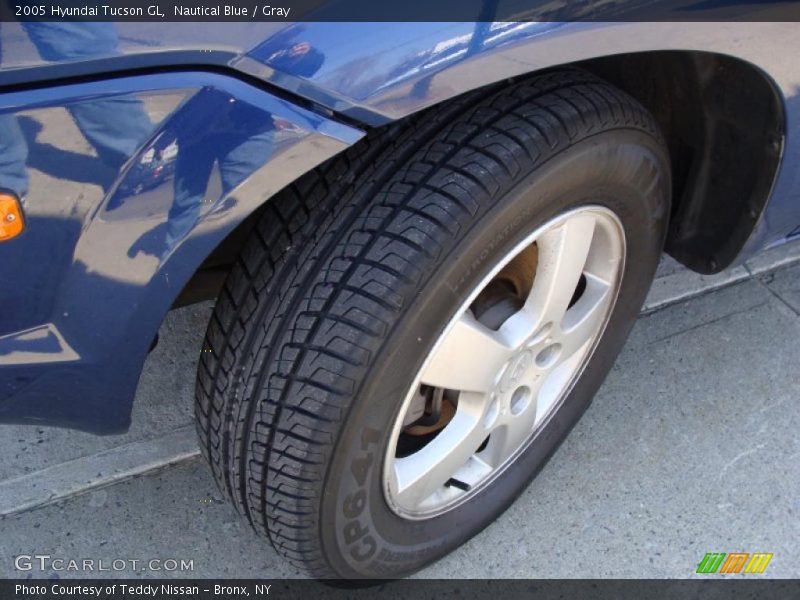 Nautical Blue / Gray 2005 Hyundai Tucson GL