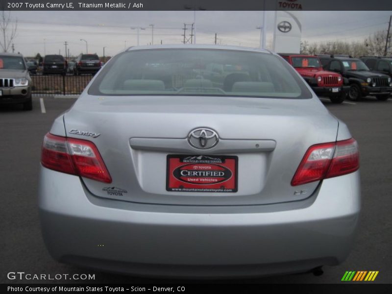 Titanium Metallic / Ash 2007 Toyota Camry LE