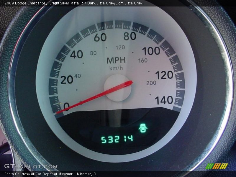 Bright Silver Metallic / Dark Slate Gray/Light Slate Gray 2009 Dodge Charger SE