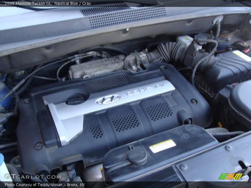 Nautical Blue / Gray 2005 Hyundai Tucson GL