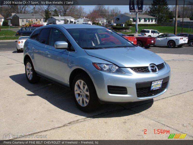 Icy Blue Metallic / Sand 2008 Mazda CX-7 Sport