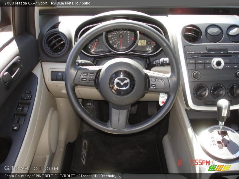 Icy Blue Metallic / Sand 2008 Mazda CX-7 Sport