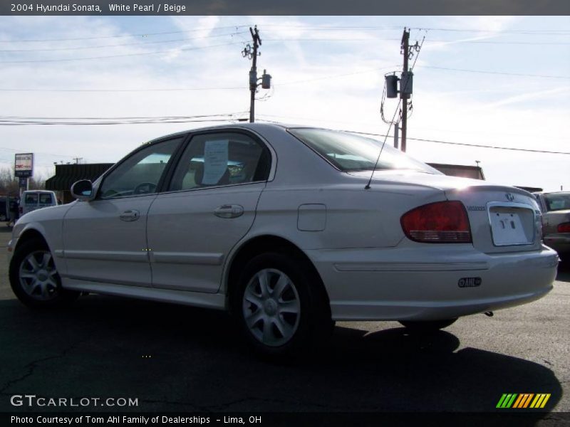 White Pearl / Beige 2004 Hyundai Sonata