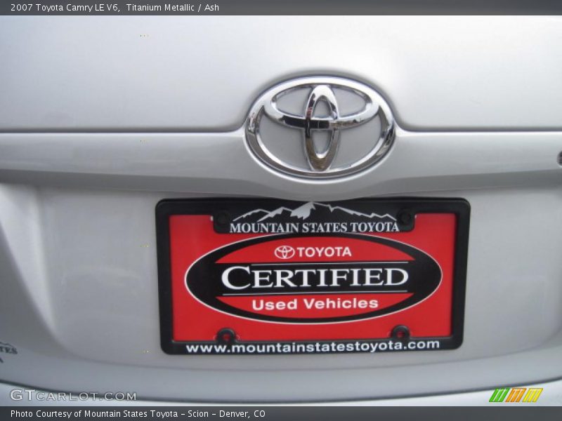 Titanium Metallic / Ash 2007 Toyota Camry LE V6