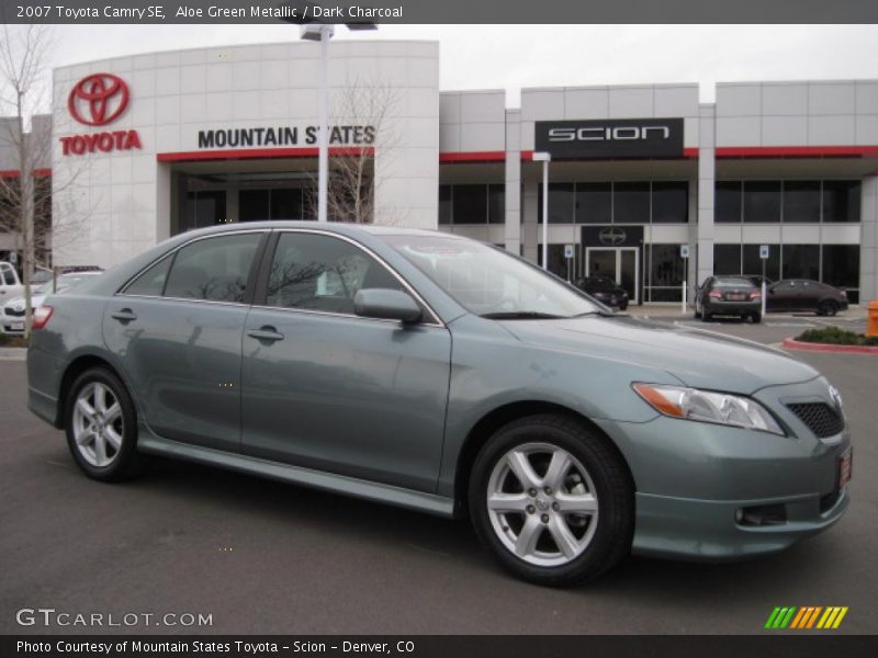 Aloe Green Metallic / Dark Charcoal 2007 Toyota Camry SE