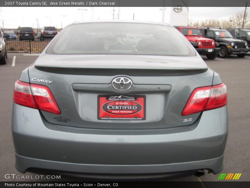 Aloe Green Metallic / Dark Charcoal 2007 Toyota Camry SE