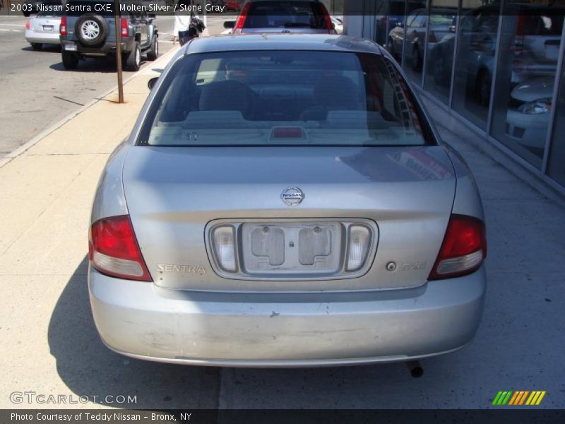 Molten Silver / Stone Gray 2003 Nissan Sentra GXE