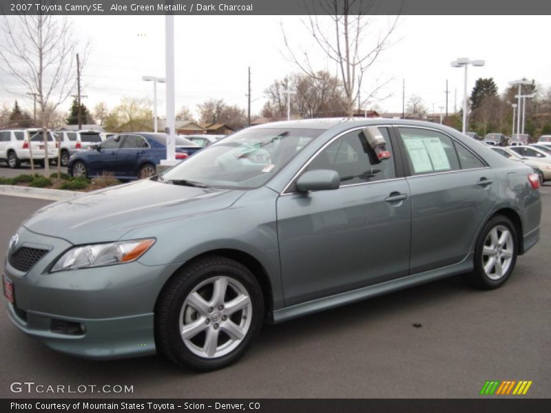 Aloe Green Metallic / Dark Charcoal 2007 Toyota Camry SE