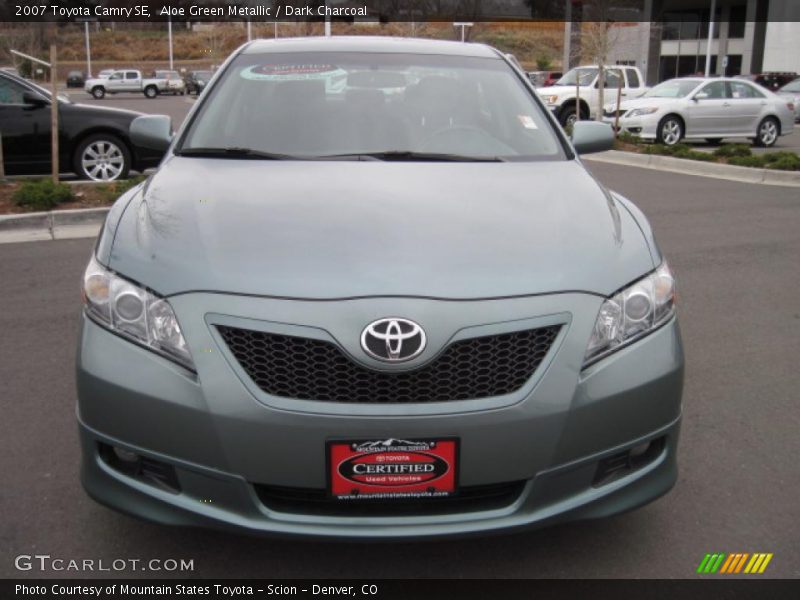 Aloe Green Metallic / Dark Charcoal 2007 Toyota Camry SE