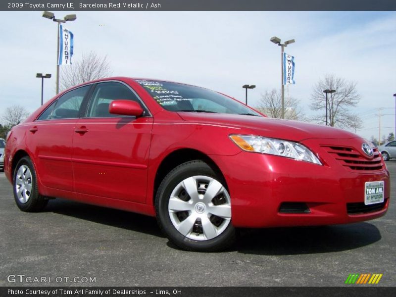 Barcelona Red Metallic / Ash 2009 Toyota Camry LE