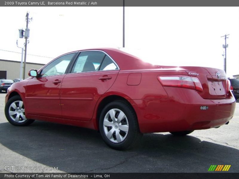 Barcelona Red Metallic / Ash 2009 Toyota Camry LE