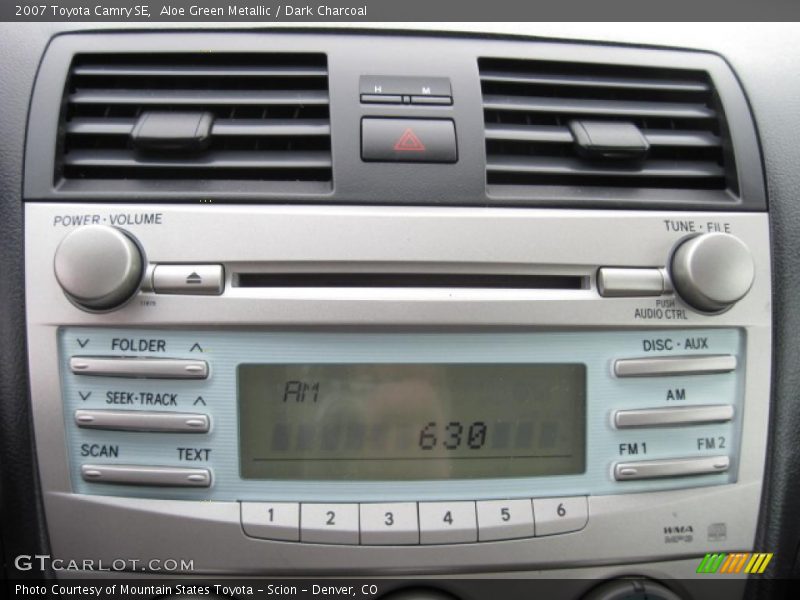 Aloe Green Metallic / Dark Charcoal 2007 Toyota Camry SE