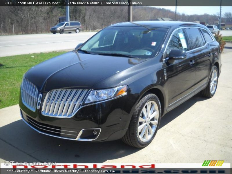 Tuxedo Black Metallic / Charcoal Black/Canyon 2010 Lincoln MKT AWD EcoBoost