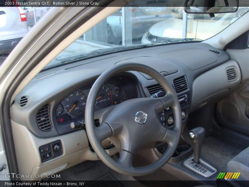 Molten Silver / Stone Gray 2003 Nissan Sentra GXE