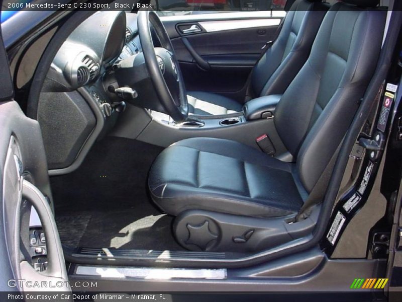 Black / Black 2006 Mercedes-Benz C 230 Sport