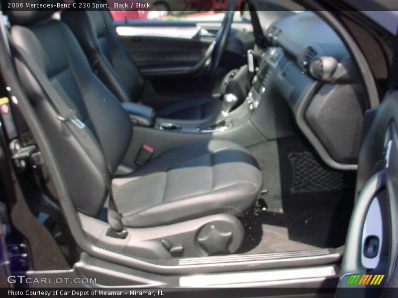 Black / Black 2006 Mercedes-Benz C 230 Sport