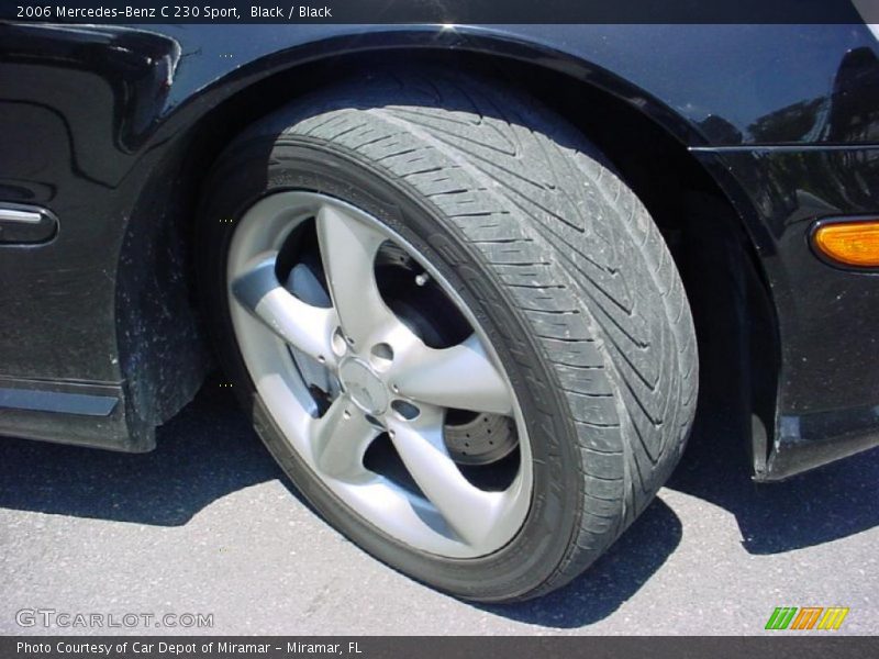 Black / Black 2006 Mercedes-Benz C 230 Sport