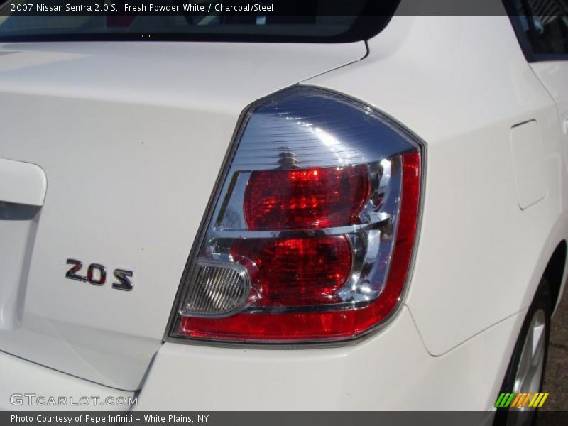 Fresh Powder White / Charcoal/Steel 2007 Nissan Sentra 2.0 S