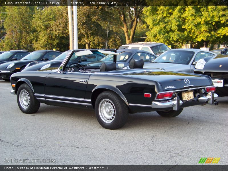 Black / Black/Grey 1969 Mercedes-Benz SL Class 280 SL Roadster