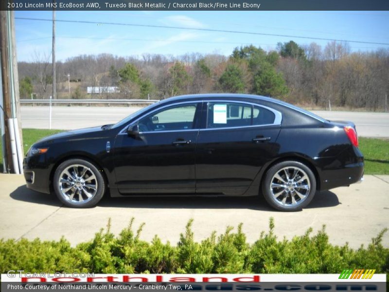 Tuxedo Black Metallic / Charcoal Black/Fine Line Ebony 2010 Lincoln MKS EcoBoost AWD