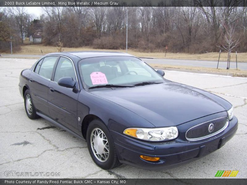Ming Blue Metallic / Medium Gray 2003 Buick LeSabre Limited