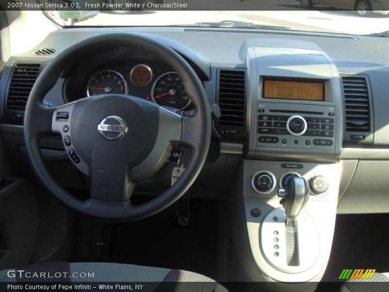 Fresh Powder White / Charcoal/Steel 2007 Nissan Sentra 2.0 S