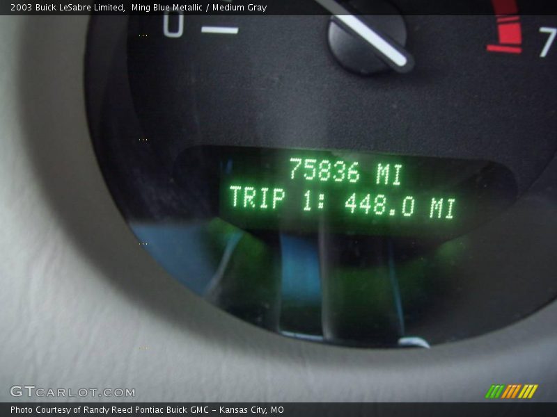 Ming Blue Metallic / Medium Gray 2003 Buick LeSabre Limited