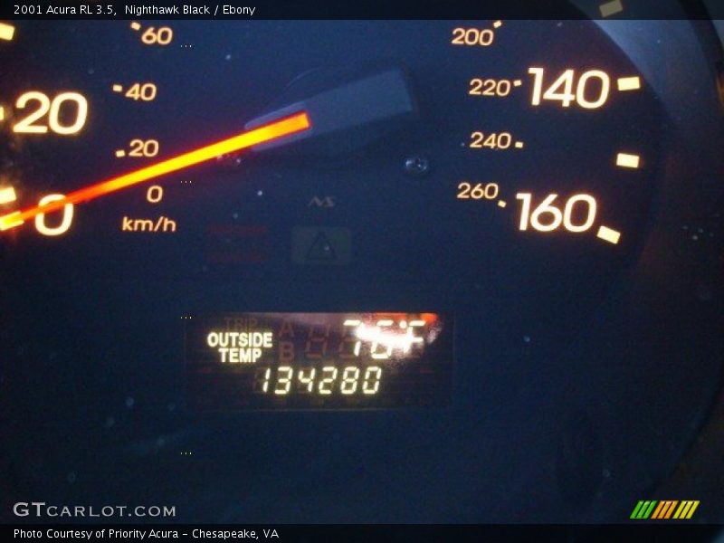 Nighthawk Black / Ebony 2001 Acura RL 3.5