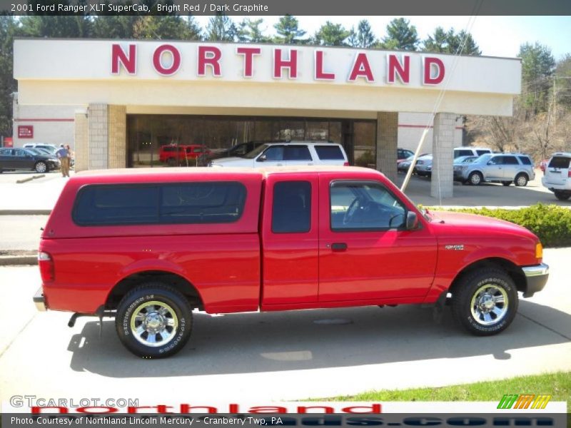 Bright Red / Dark Graphite 2001 Ford Ranger XLT SuperCab