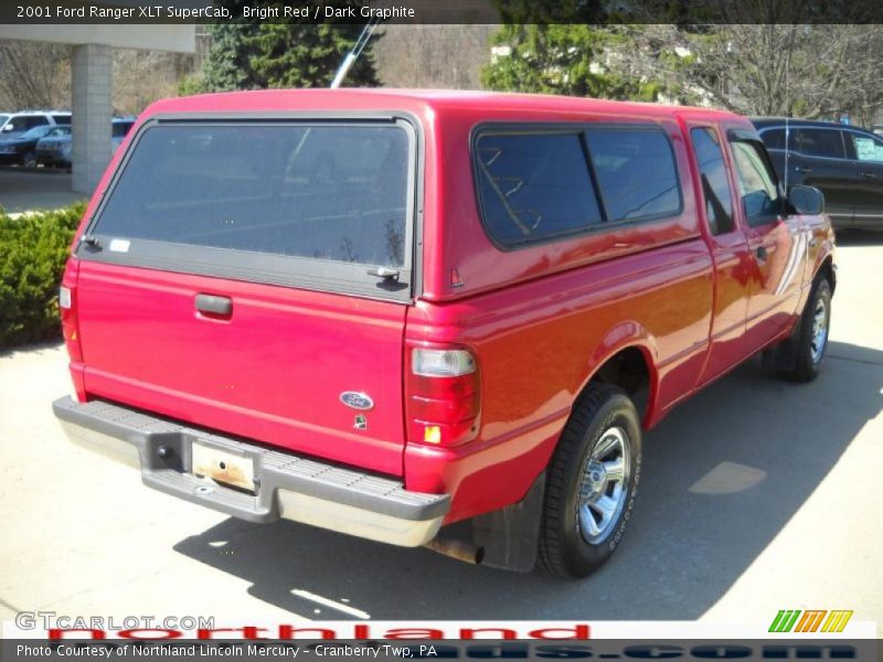 Bright Red / Dark Graphite 2001 Ford Ranger XLT SuperCab