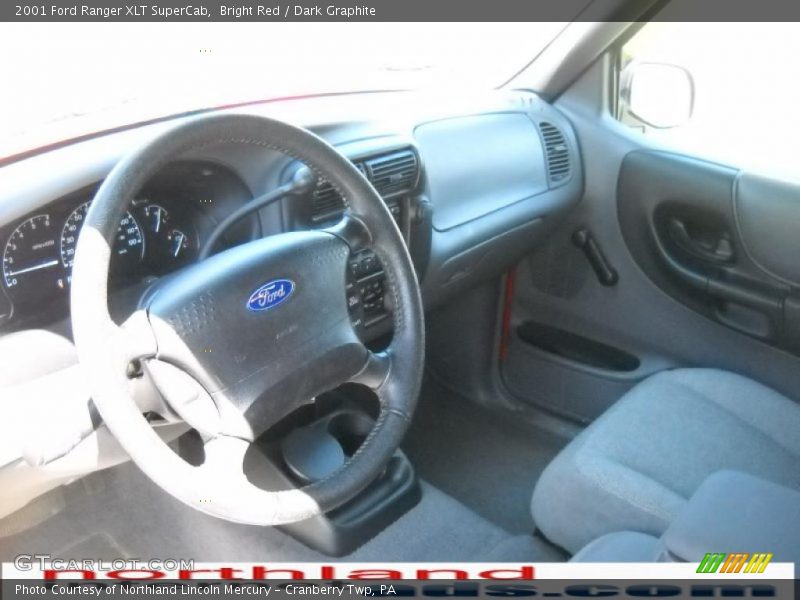 Bright Red / Dark Graphite 2001 Ford Ranger XLT SuperCab