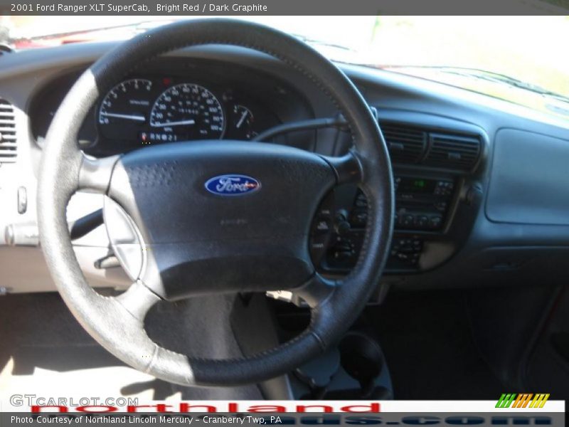 Bright Red / Dark Graphite 2001 Ford Ranger XLT SuperCab