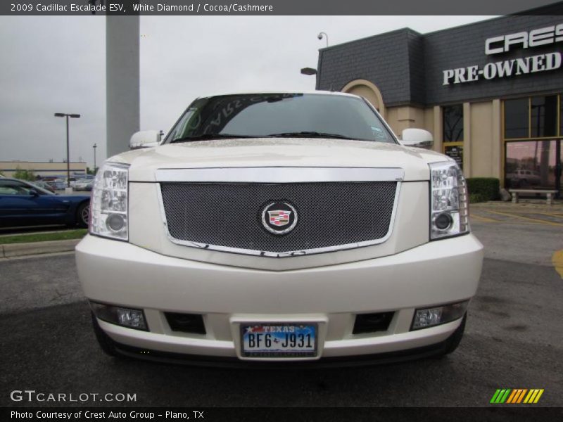 White Diamond / Cocoa/Cashmere 2009 Cadillac Escalade ESV