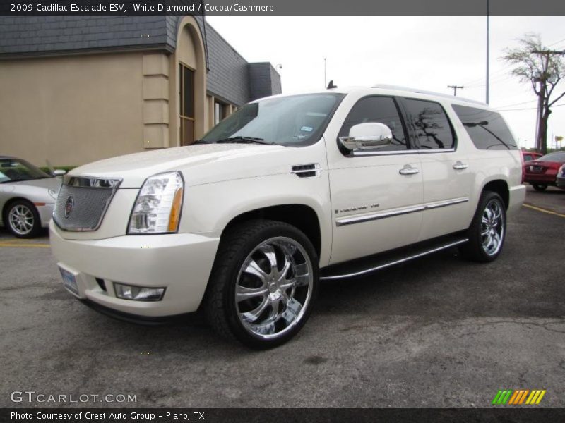 White Diamond / Cocoa/Cashmere 2009 Cadillac Escalade ESV