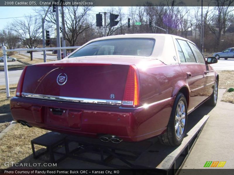 Crystal Red / Light Linen/Cocoa 2008 Cadillac DTS