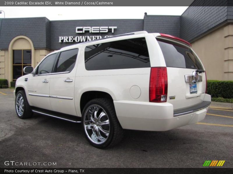 White Diamond / Cocoa/Cashmere 2009 Cadillac Escalade ESV