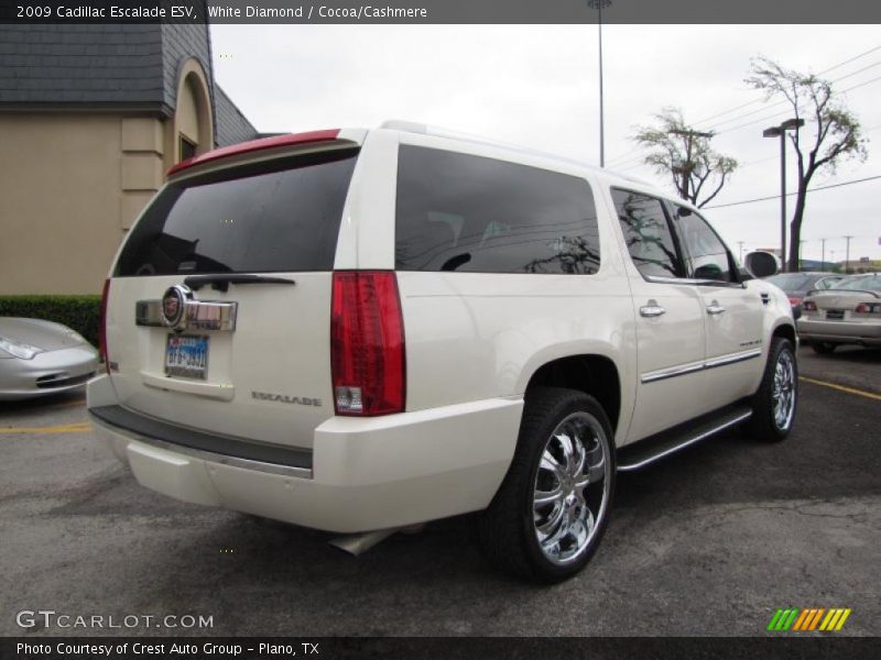 White Diamond / Cocoa/Cashmere 2009 Cadillac Escalade ESV