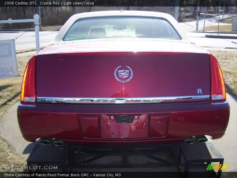 Crystal Red / Light Linen/Cocoa 2008 Cadillac DTS