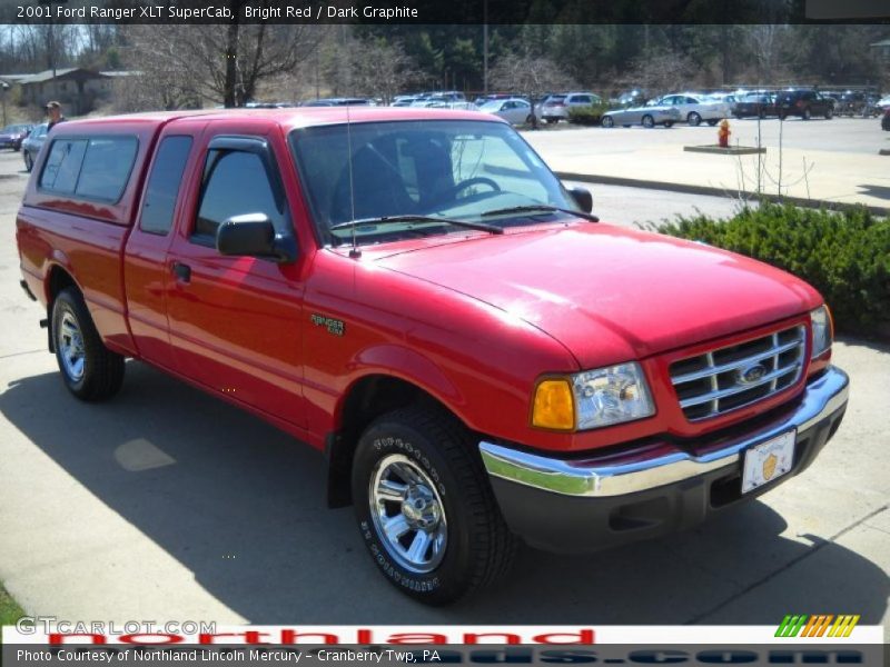 Bright Red / Dark Graphite 2001 Ford Ranger XLT SuperCab