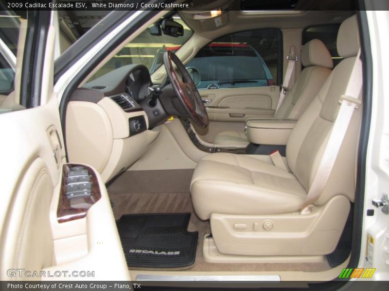 White Diamond / Cocoa/Cashmere 2009 Cadillac Escalade ESV