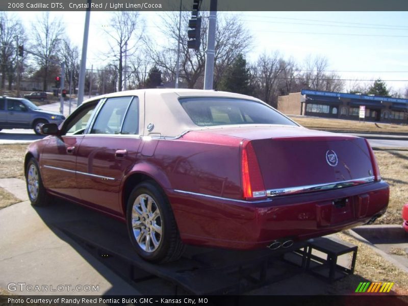 Crystal Red / Light Linen/Cocoa 2008 Cadillac DTS