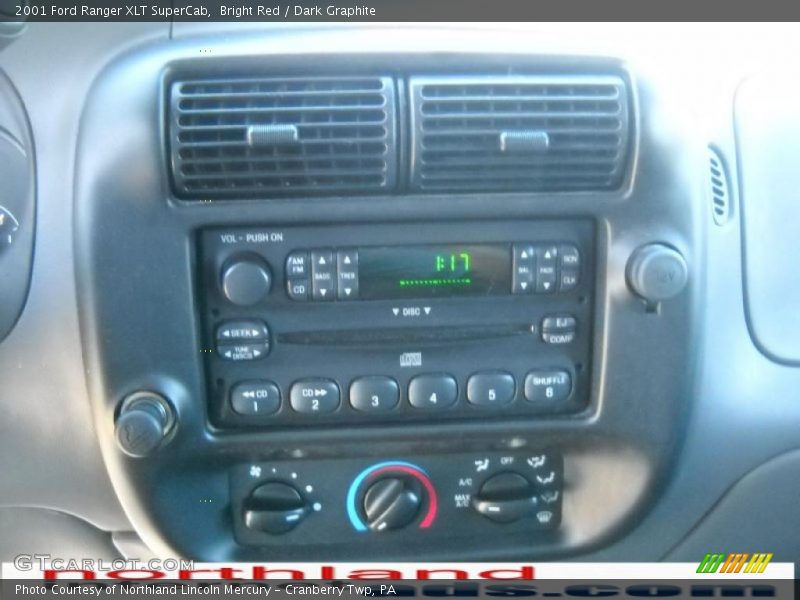 Bright Red / Dark Graphite 2001 Ford Ranger XLT SuperCab
