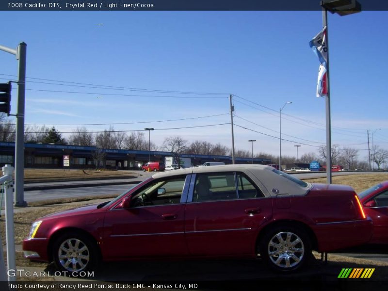 Crystal Red / Light Linen/Cocoa 2008 Cadillac DTS