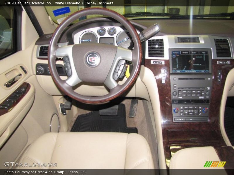 White Diamond / Cocoa/Cashmere 2009 Cadillac Escalade ESV